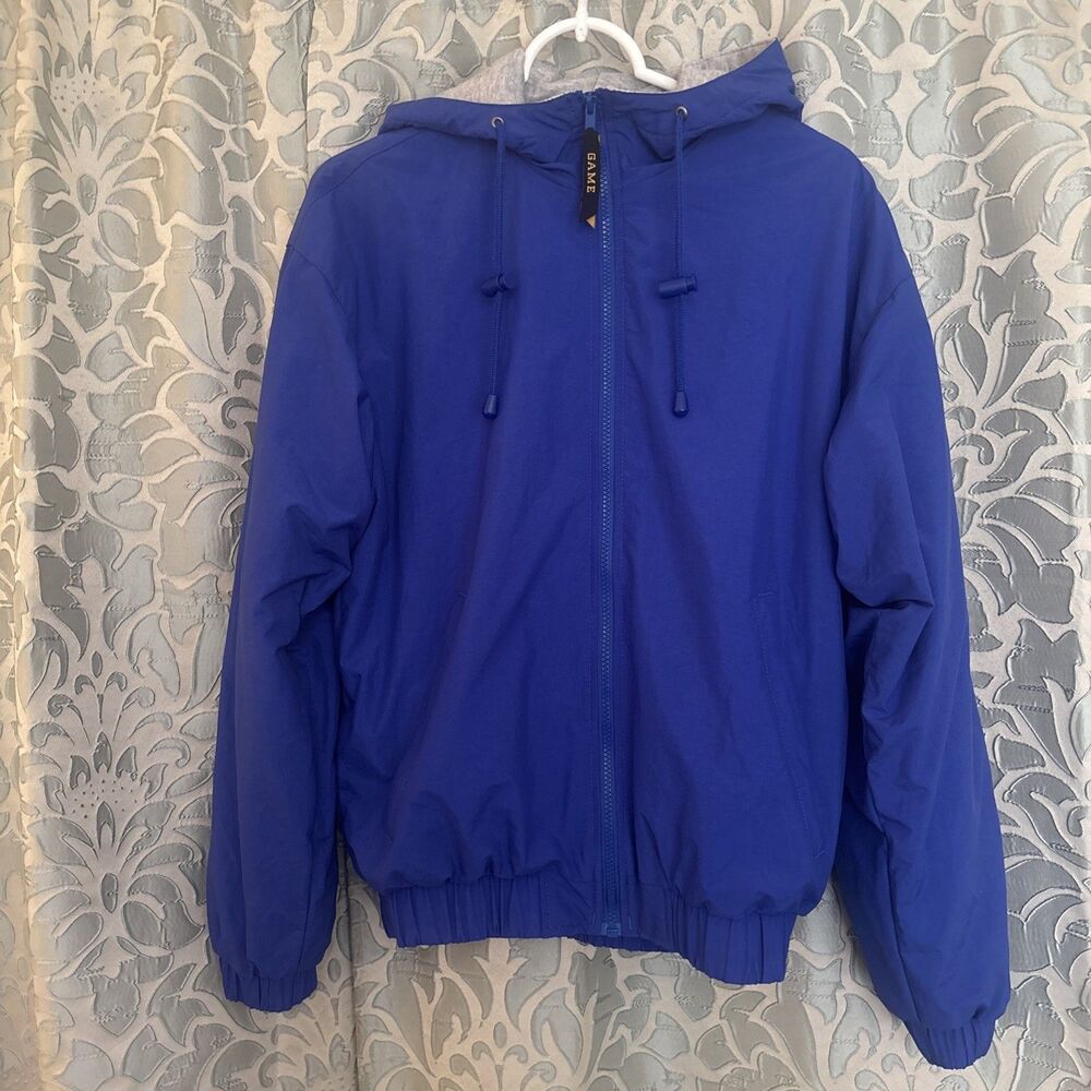 Game Sportswear Men Small Three Seasons Jacket Blue Jacket  Sweatshirt Lined